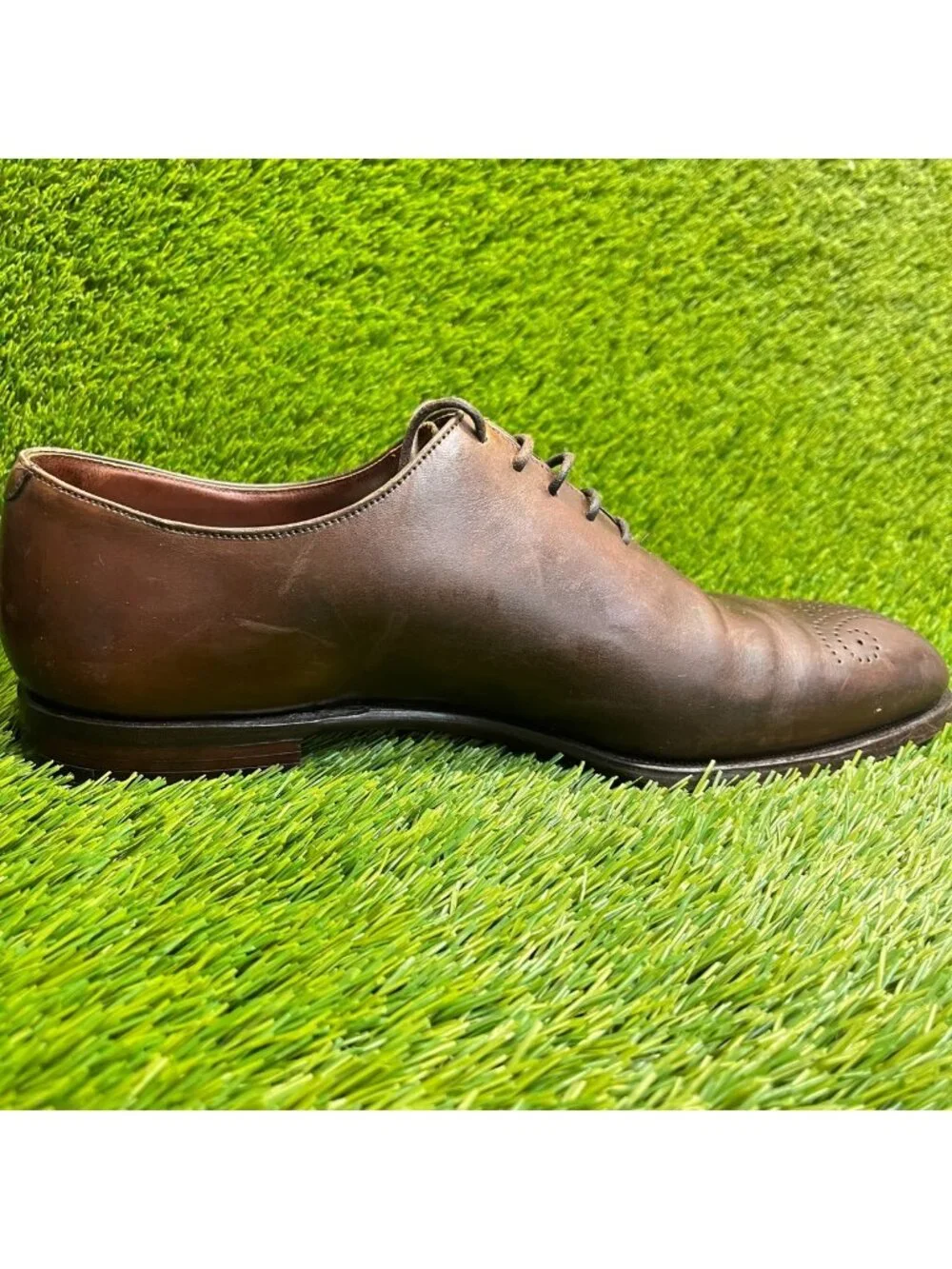 Crockett & Jones Weymouth Mens Size 9.5E Brown Classic Wholecut Oxford Shoes